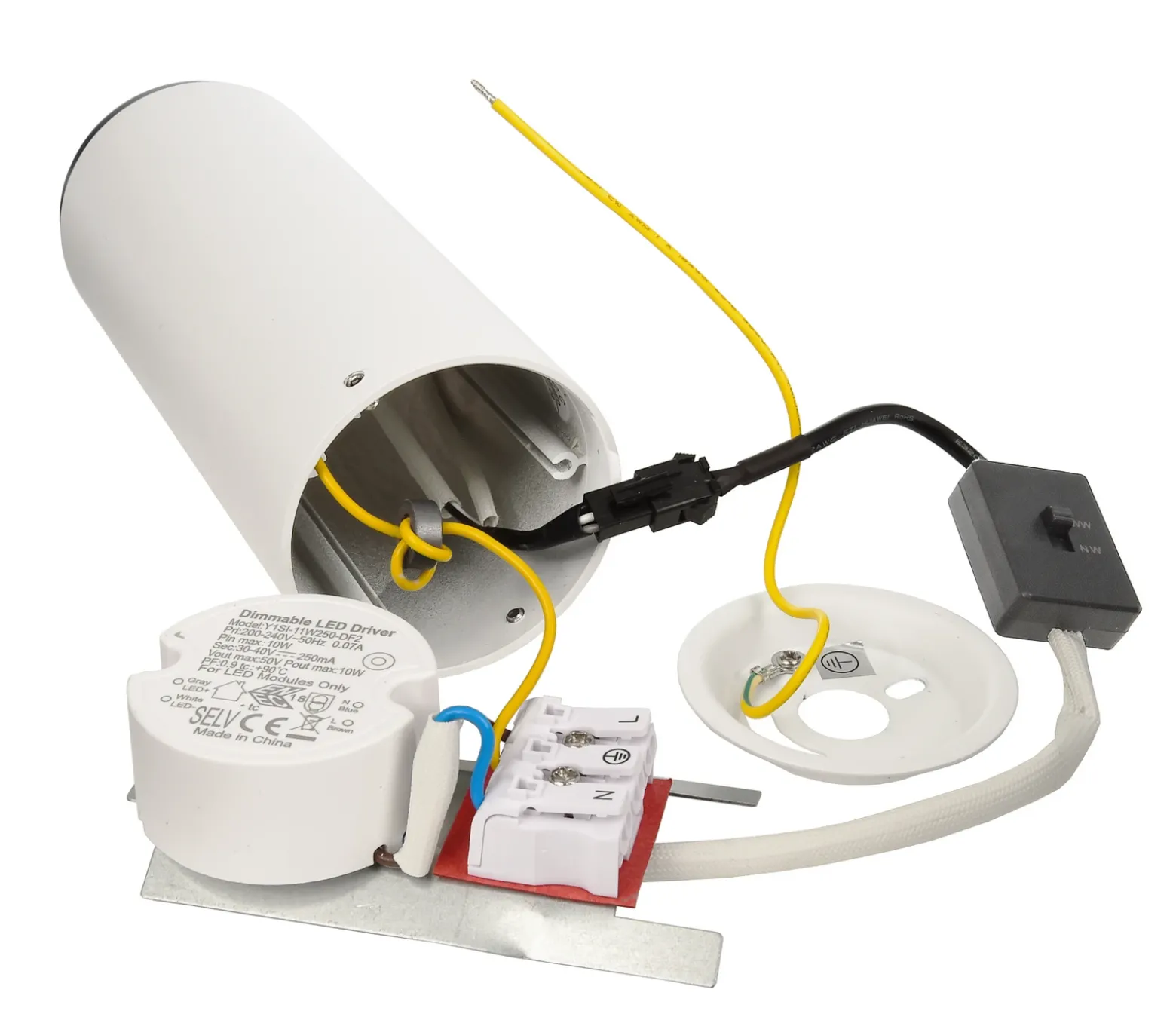 Downlight LED empotrable Lucea 10 W blanco