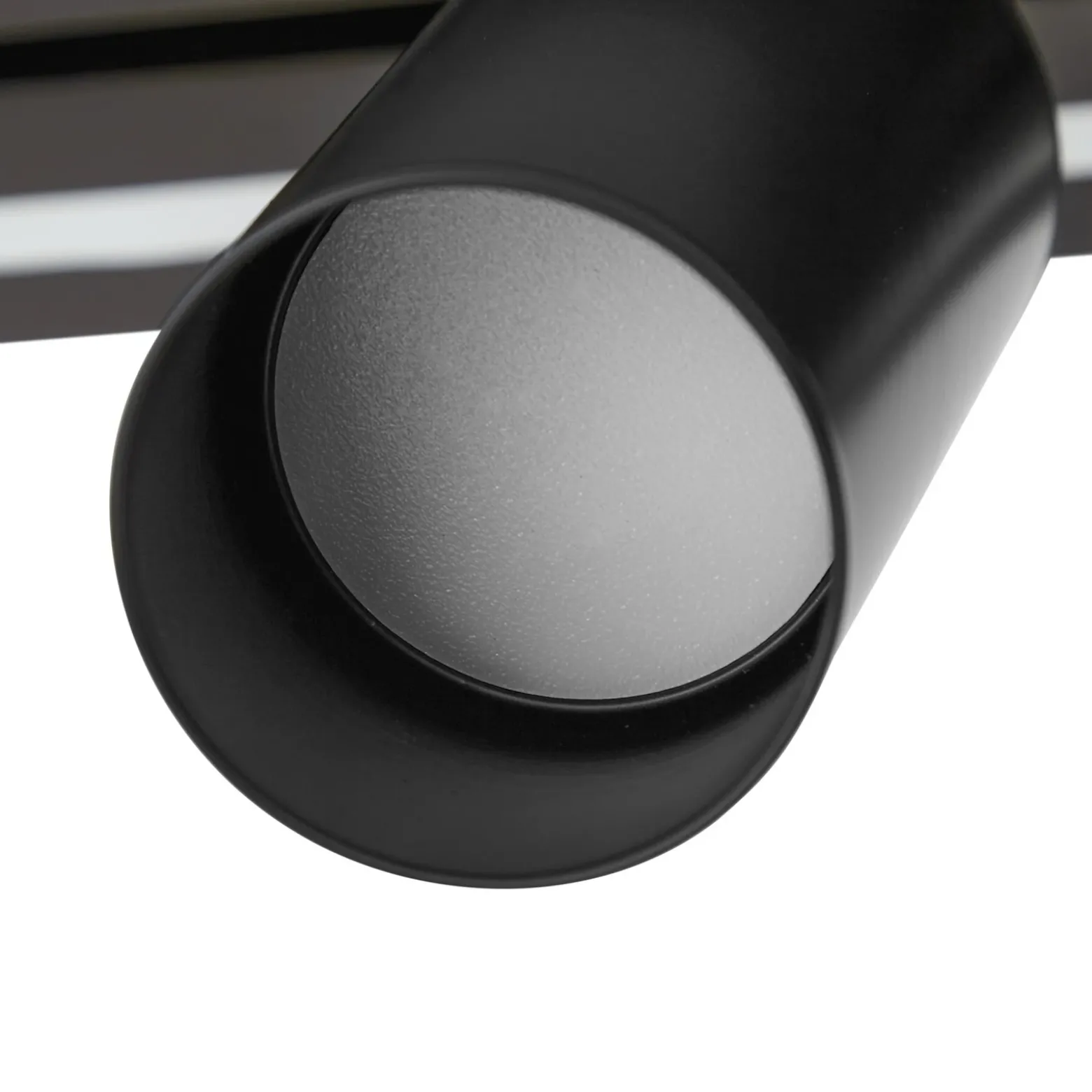 Downlight LED Lucande Tiron, 5 luces, 100 cm, roble