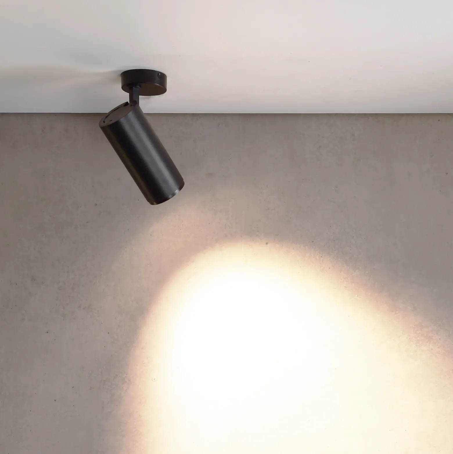 Downlight LED Lucea 6, negro, aluminio, 2700 K