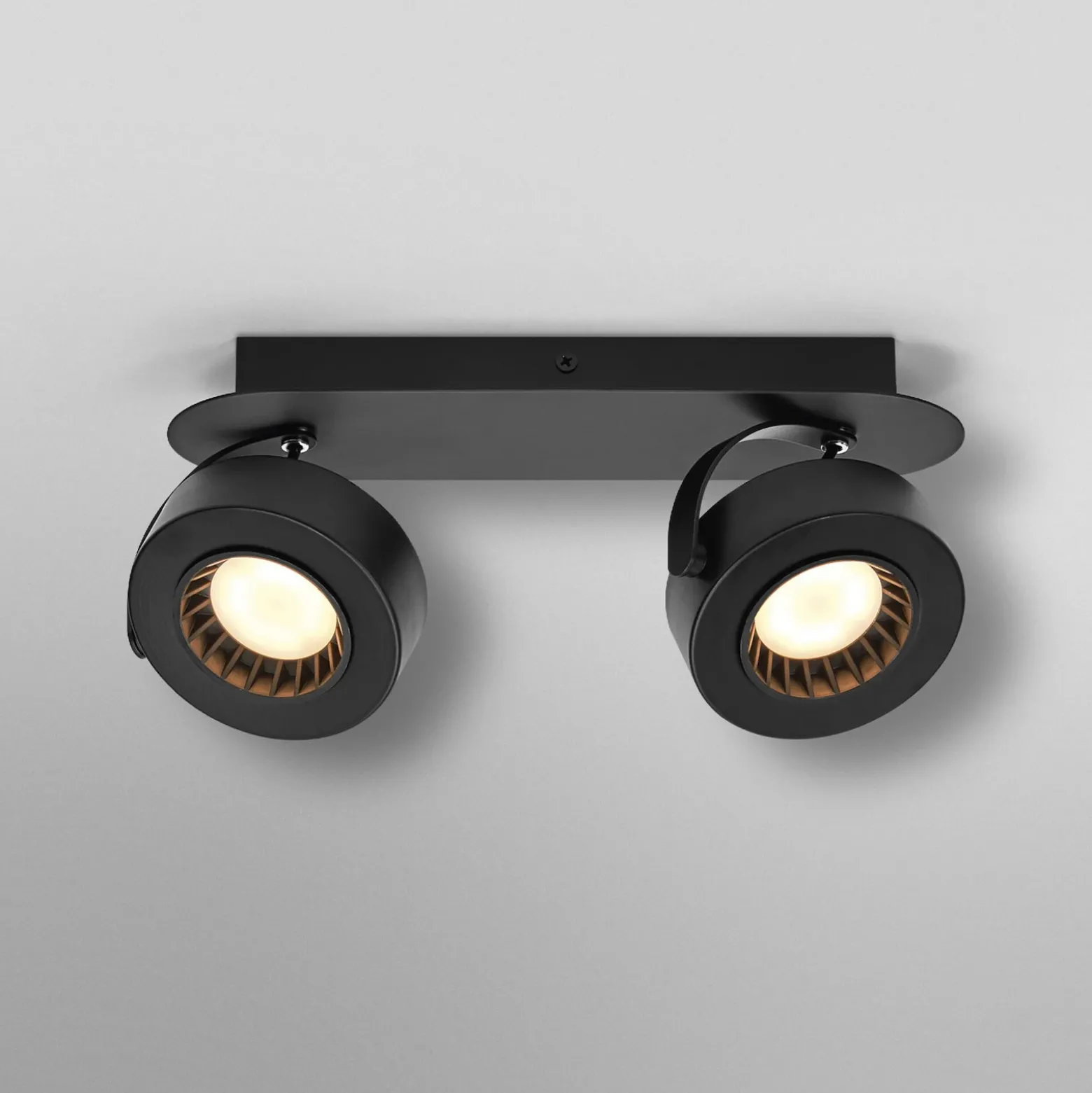 Downlight LED OSRAM VENUS negro 2 luces. Metal 3000 K