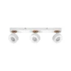 Downlight LED PLUTO de OSRAM, blanco, 3 focos metálicos, 3000 K