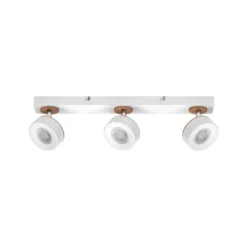 Downlight LED PLUTO de OSRAM, blanco, 3 focos metálicos, 3000 K
