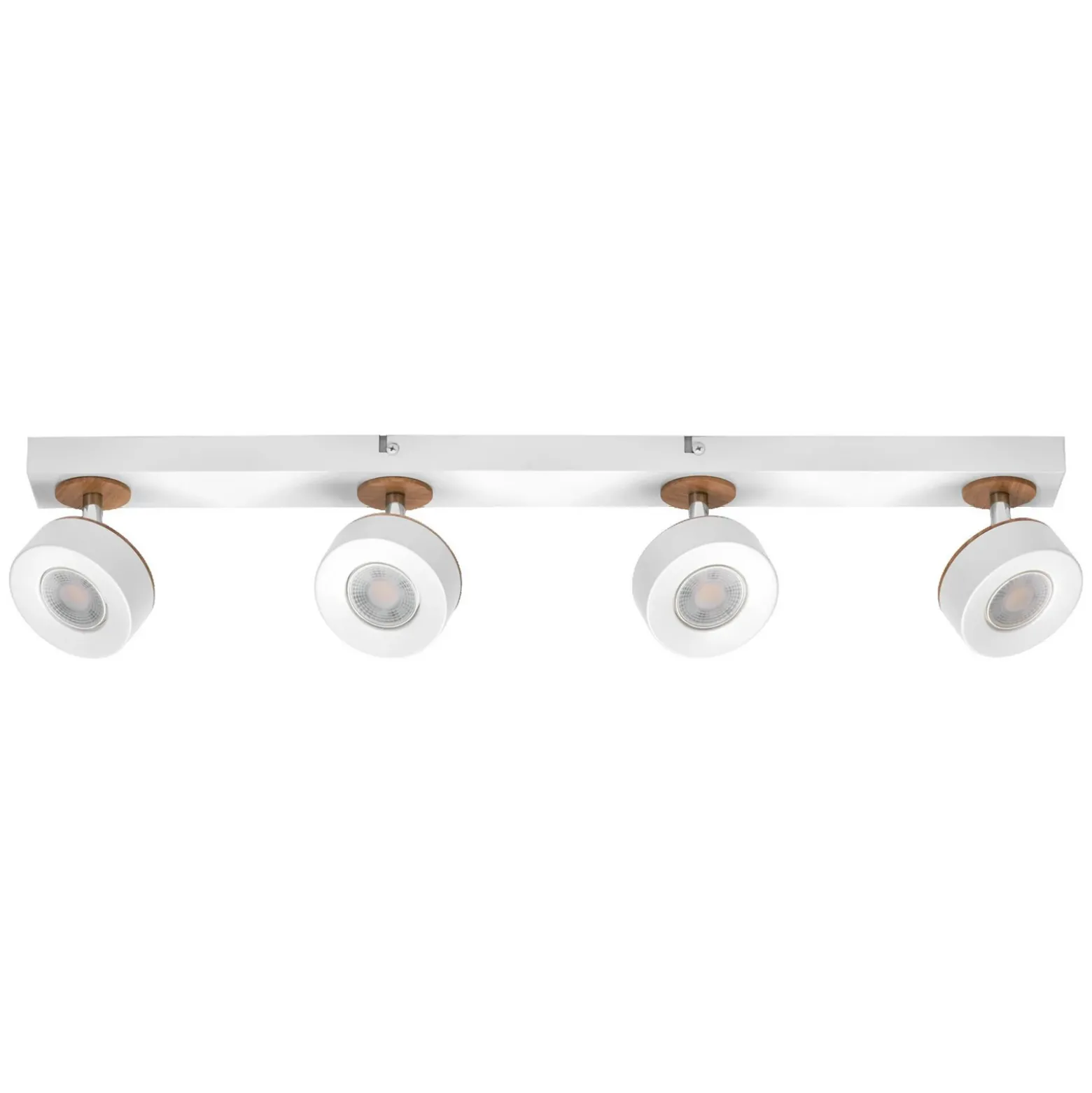 Downlight LED PLUTO de OSRAM, blanco, 4 focos metálicos, 3000 K
