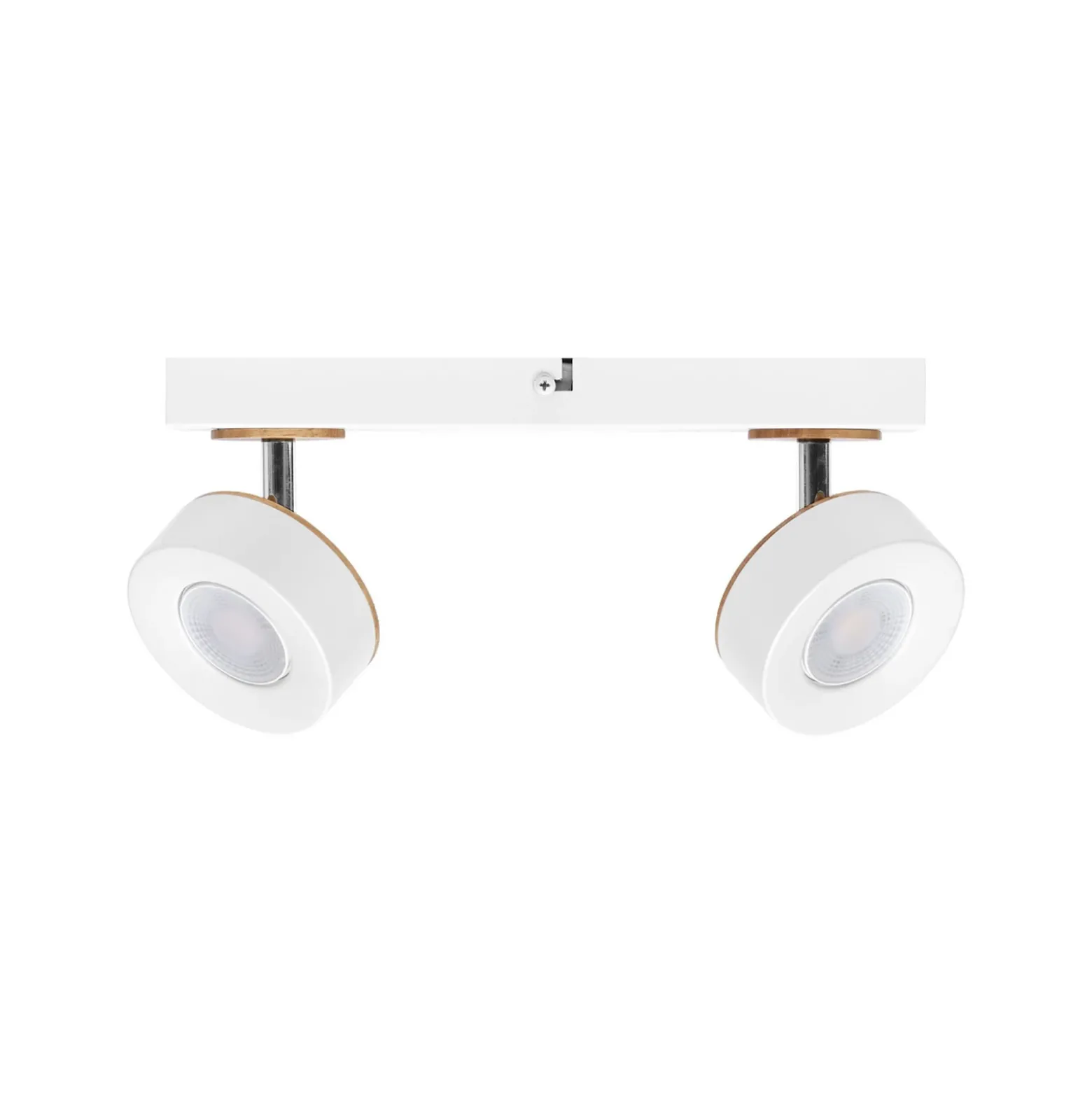 Downlight LED PLUTO de OSRAM, blanco, 2 focos metálicos, 3000 K