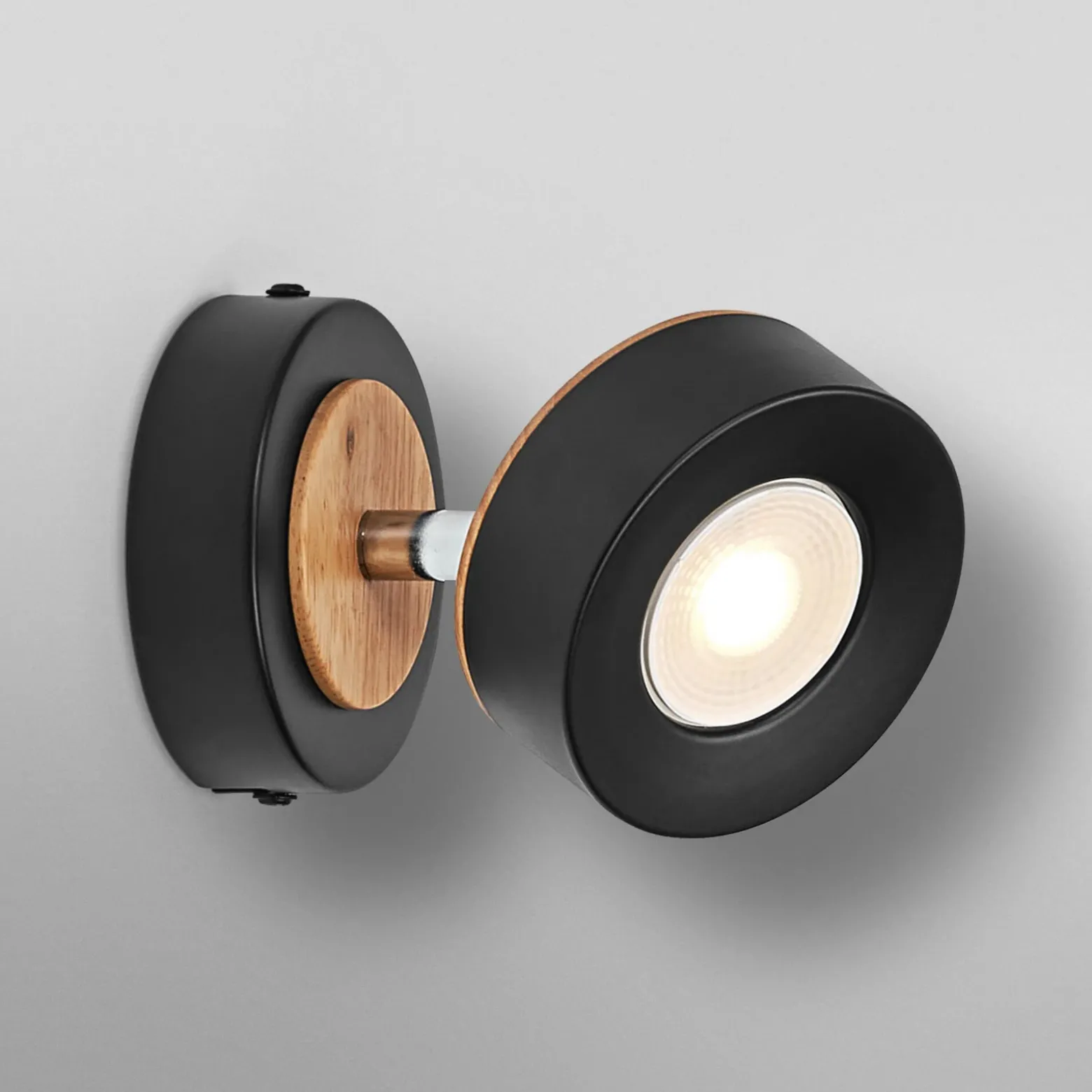 Downlight LED PLUTO de OSRAM, negro, 1 foco, 3000 K