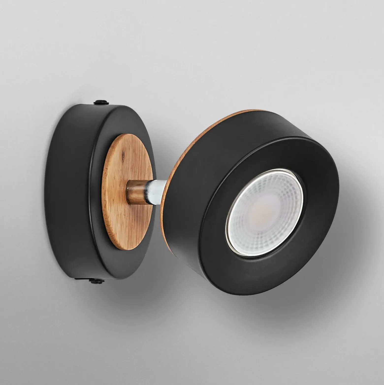 Downlight LED PLUTO de OSRAM, negro, 1 foco, 3000 K