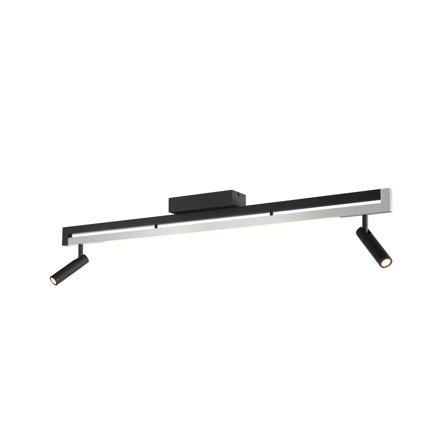 Downlight LED Pulse, negro, 100 cm, metal