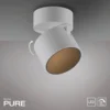 Downlight LED PURE Cup, blanco, Ø 9,5 cm, metal