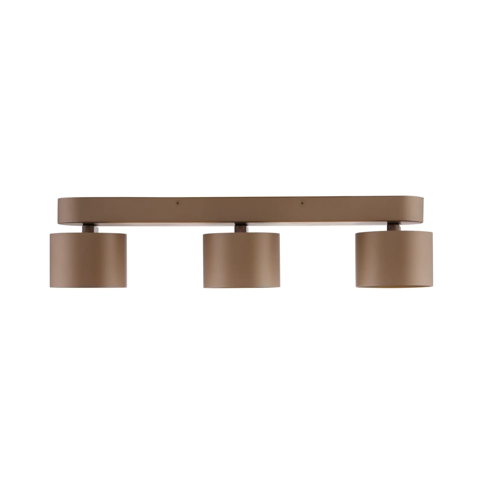 Downlight LED PURE Cup, color bronce, 56 cm, metal, 3 luces.