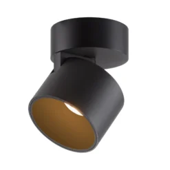 Downlight LED PURE Cup, negro, Ø 9,5 cm, metal
