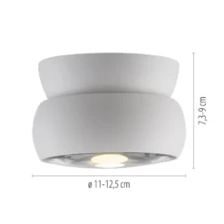 Downlight LED PURE Move, blanco, Ø 12 cm, metal/vidrio