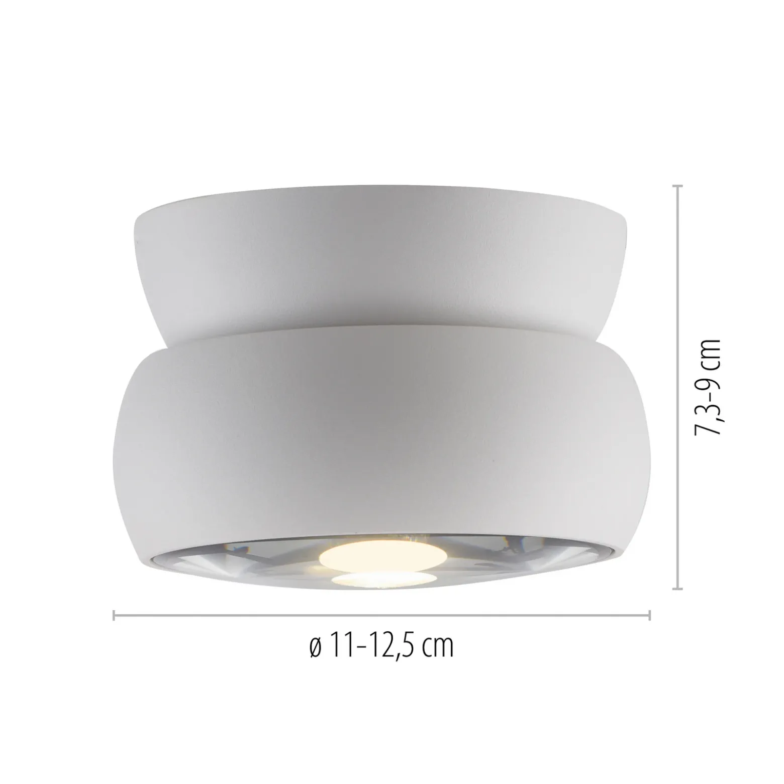 Downlight LED PURE Move, blanco, Ø 12 cm, metal/vidrio