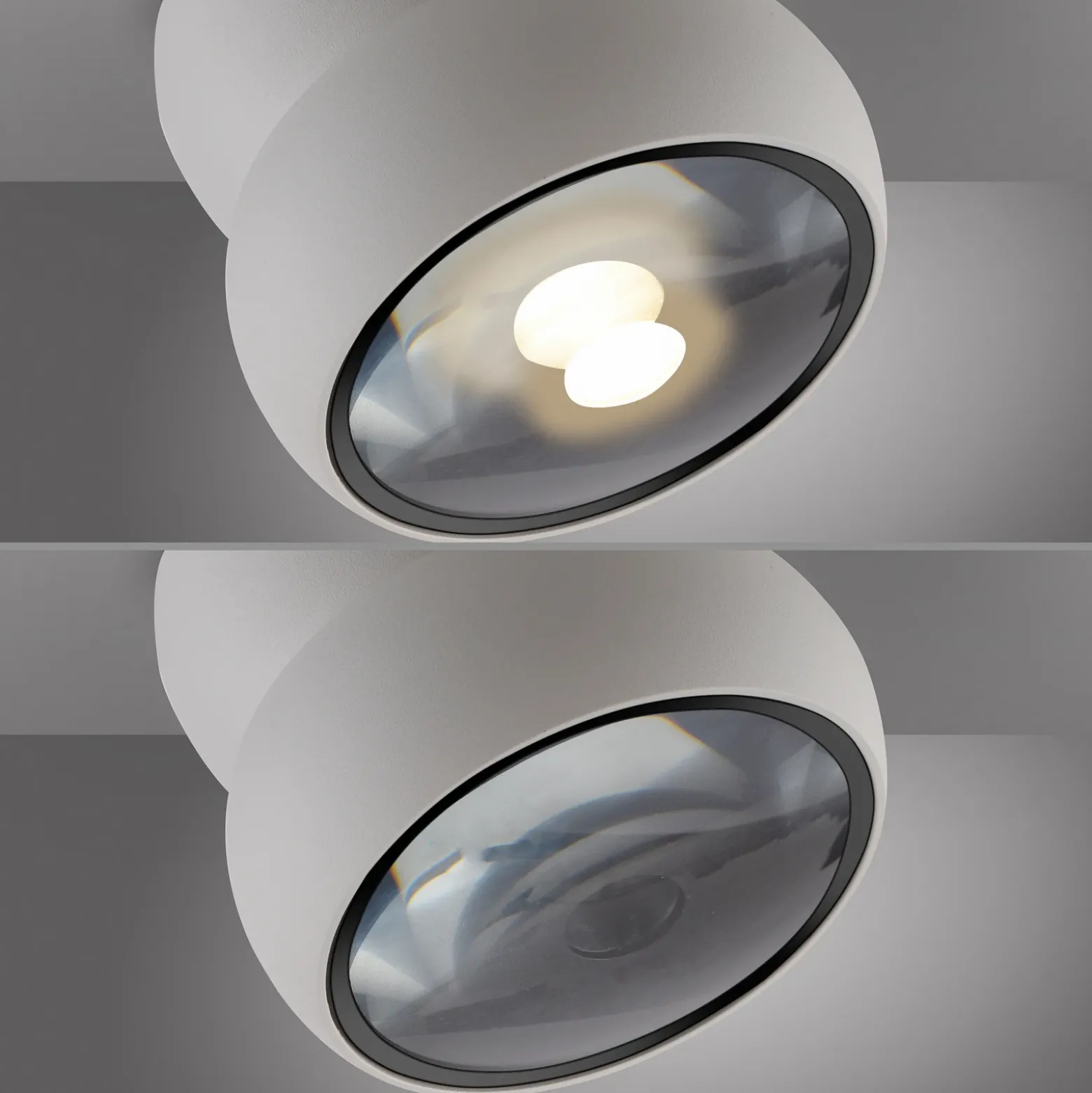 Downlight LED PURE Move, blanco, Ø 12 cm, metal/vidrio