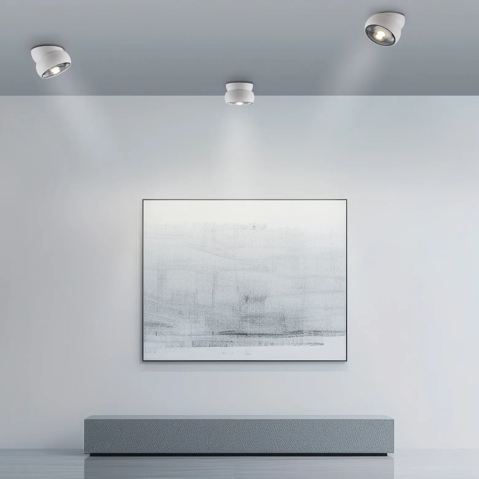 Downlight LED PURE Move, blanco, Ø 12 cm, metal/vidrio