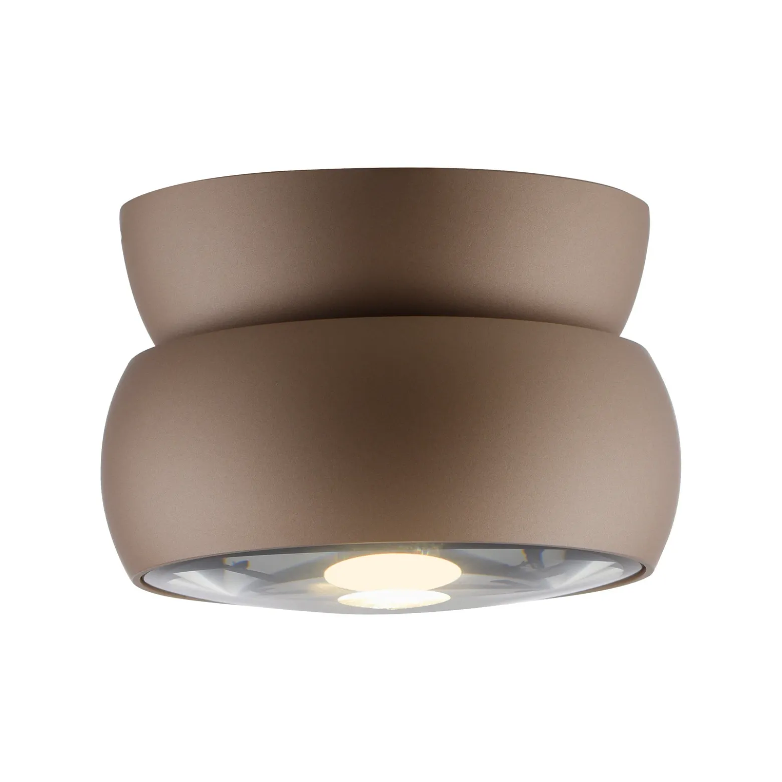 Downlight LED PURE Move, Ø 12 cm, color bronce, metal/vidrio