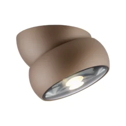 Downlight LED PURE Move, Ø 12 cm, color bronce, metal/vidrio