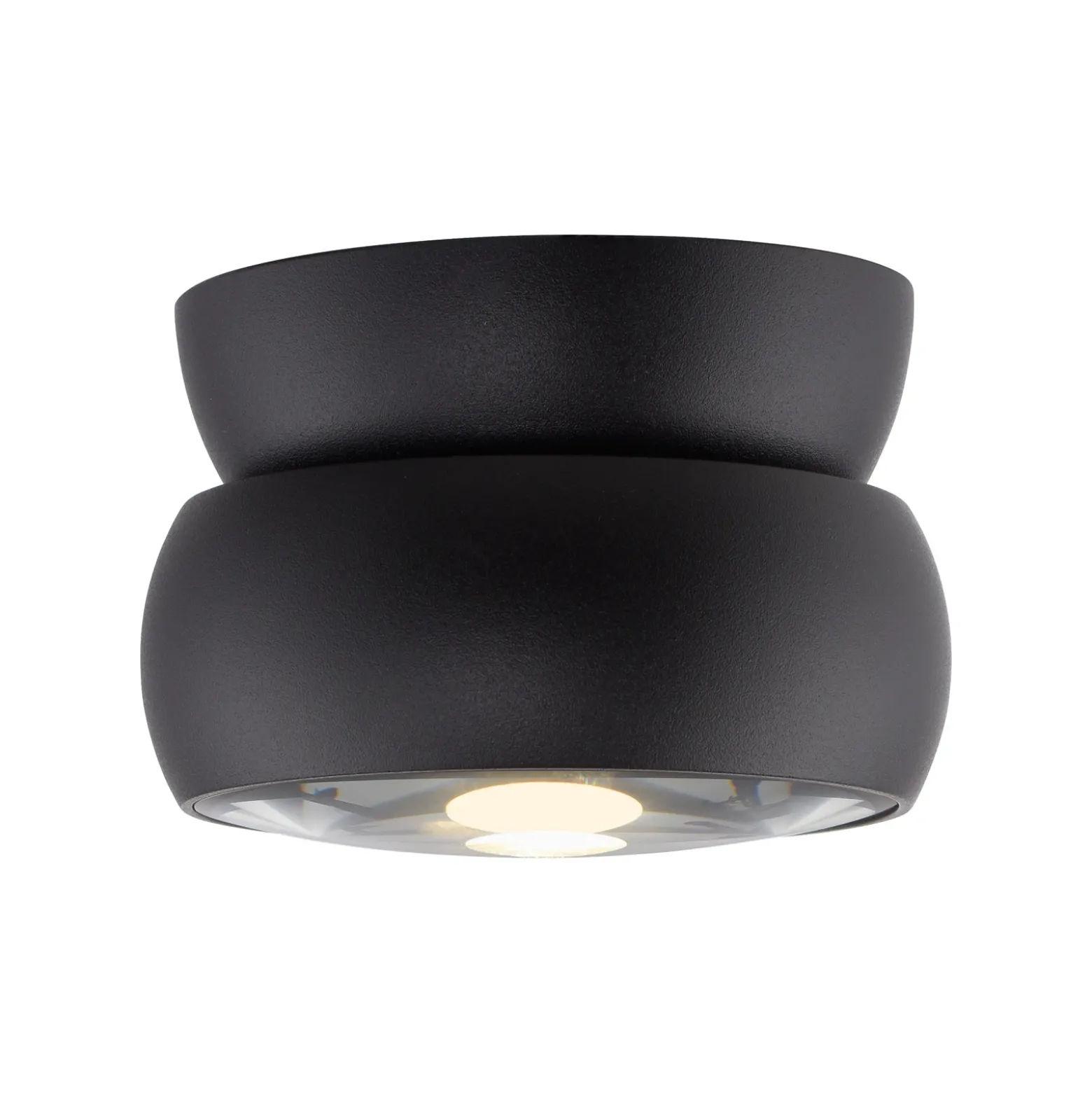 Downlight LED PURE Move, negro, Ø 12 cm, metal/vidrio