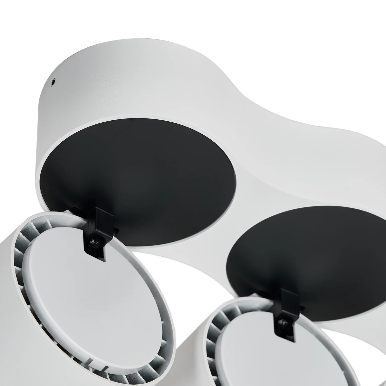 Downlight LED Rotari de Arcchio, lentes, 3 luces, blanco