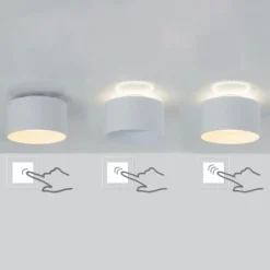 Downlight LED Trimes, Ø 14 cm, blanco, CCT, atenuable