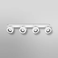 Downlight LED VENUS de OSRAM, blanco, 4 luces, metal, 3000 K