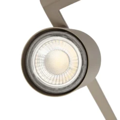 Downlight Lindby Bravius, color topo, 6 luces, hierro
