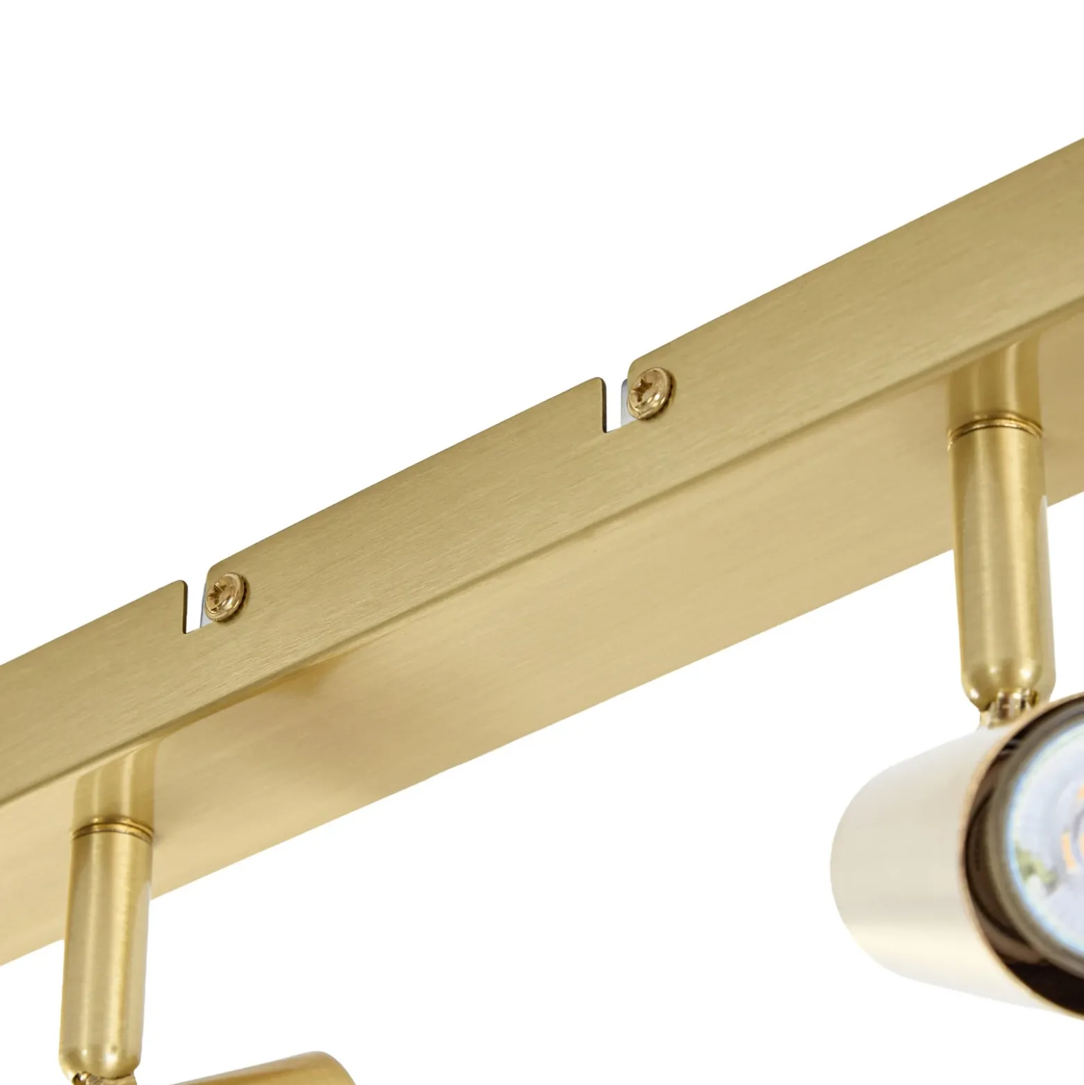 Downlight Lindby Iluna, 6 luces, latón, GU10