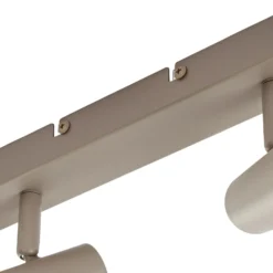 Downlight Lindby Iluna, 6 luces, marrón café, GU10