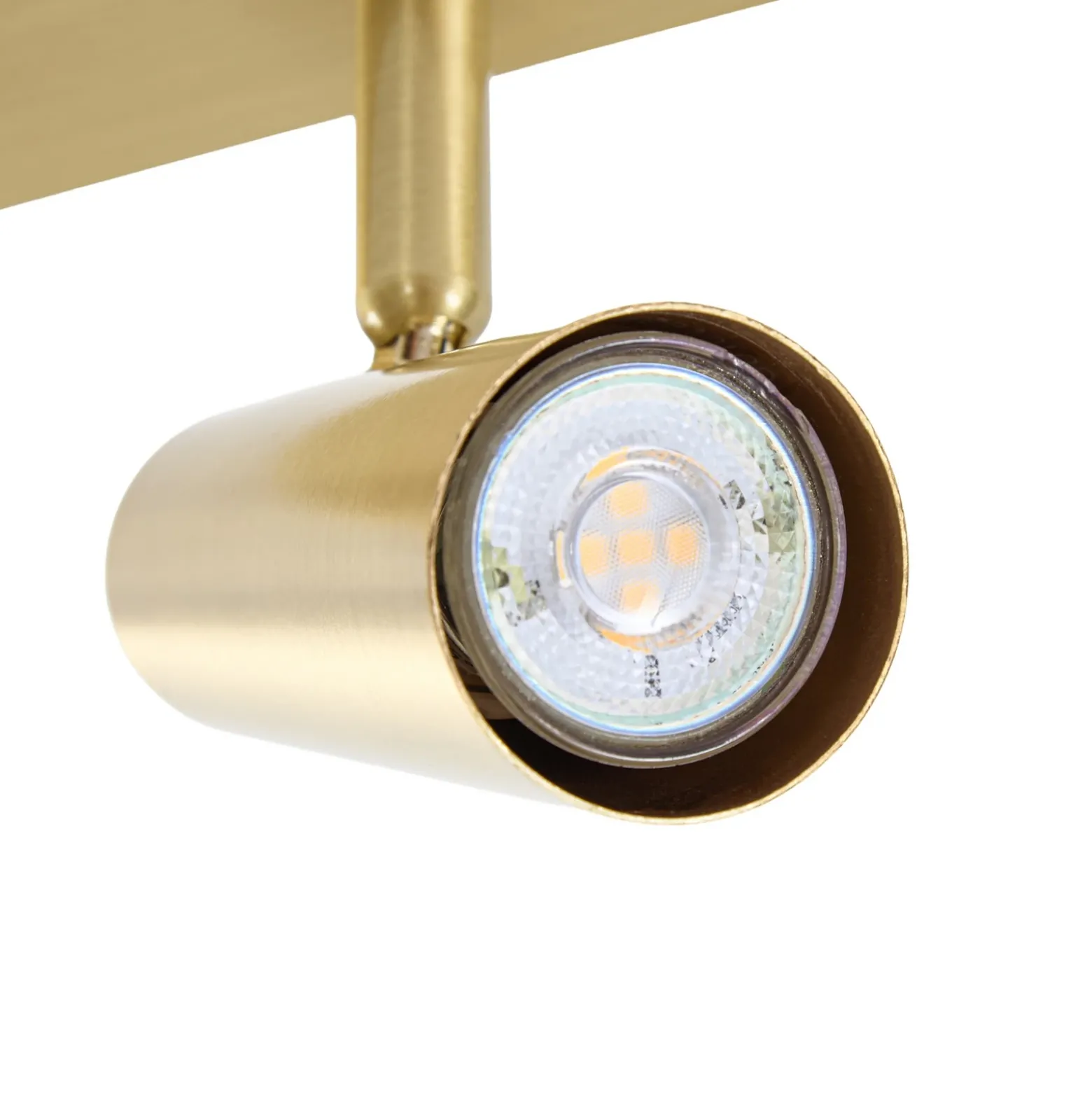 Downlight Lindby Iluna, 6 luces, latón, GU10