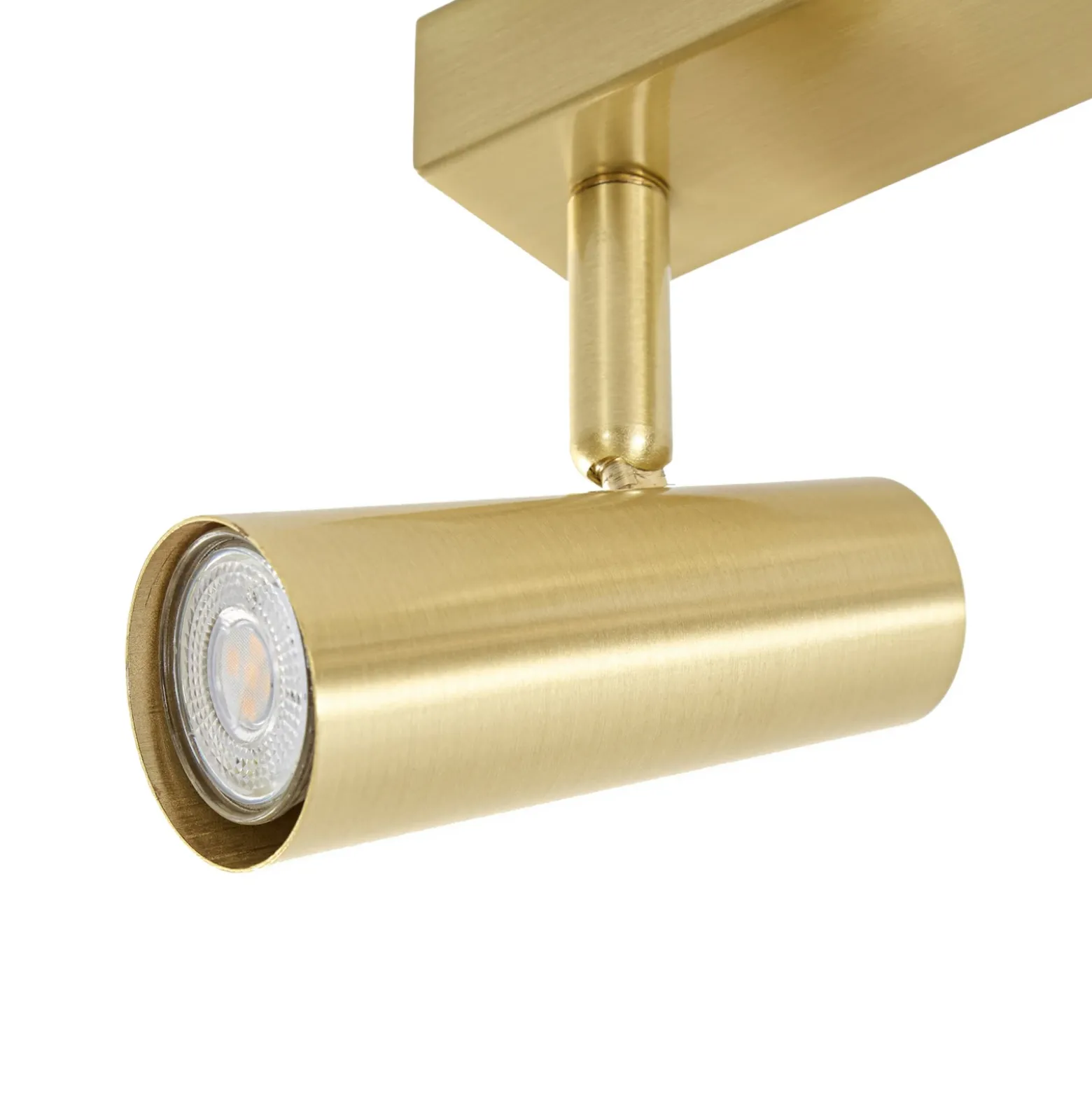 Downlight Lindby Iluna, 6 luces, latón, GU10