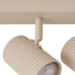 Downlight Lindby Kardis, beige, 6 luces, metal, GU10