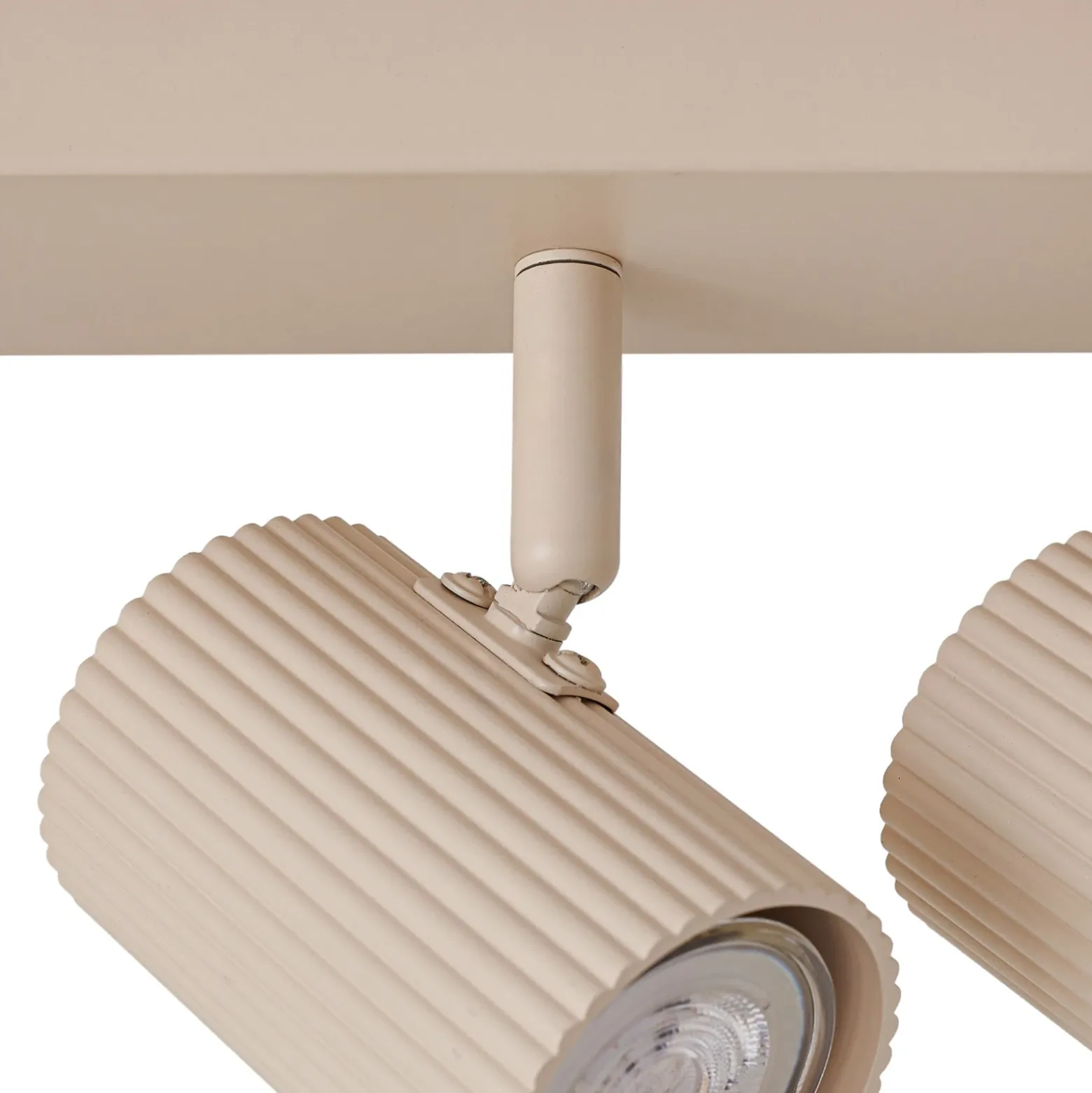 Downlight Lindby Kardis, beige, 6 luces, metal, GU10