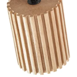 Downlight Lindby Stralino, 6 luces, 102 cm de largo, madera
