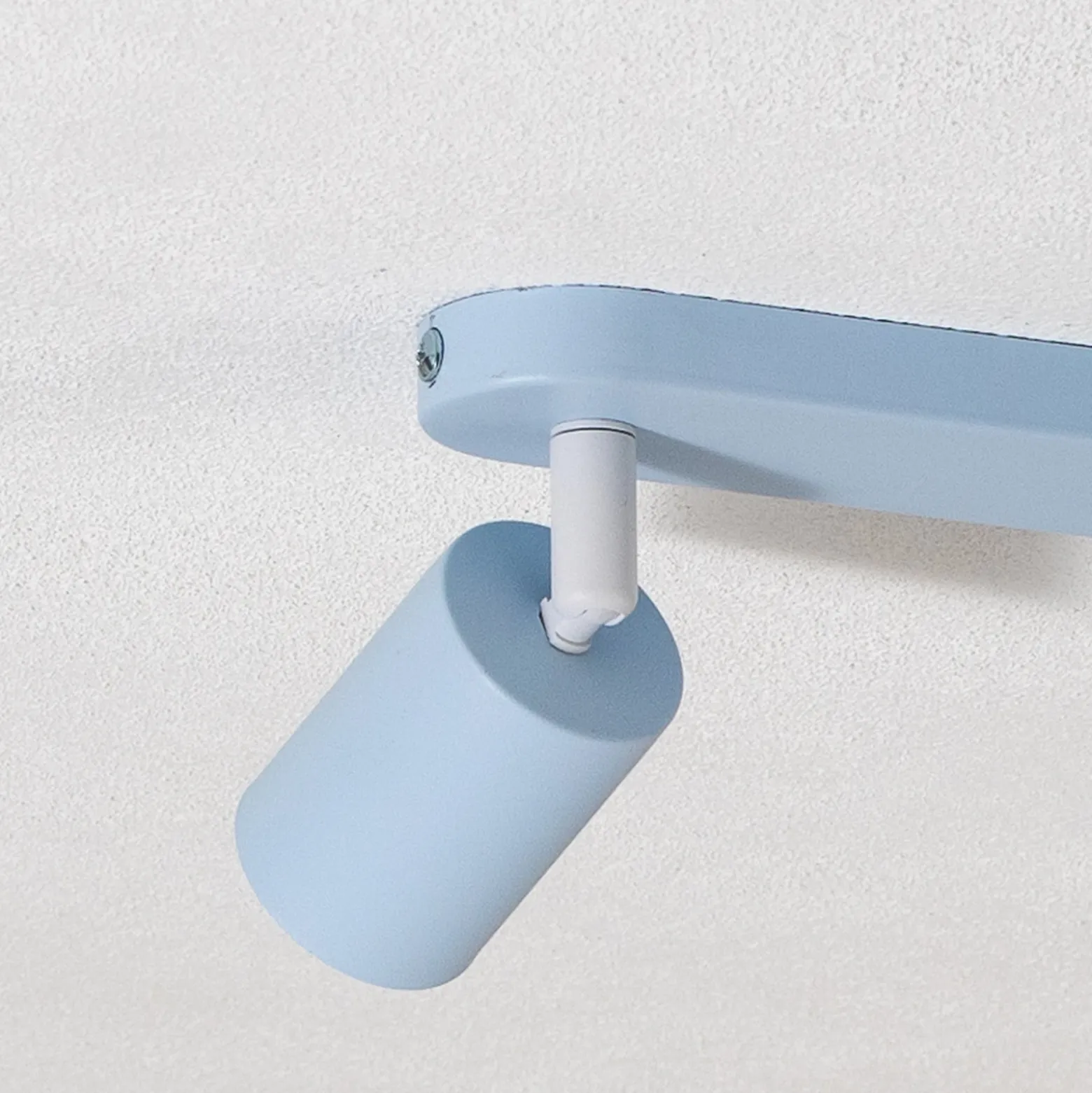Downlight Livia, azul claro, 52 cm, 3 luces, metal, GU10