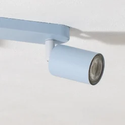 Downlight Livia, azul claro, 35 cm, 2 luces, metal, GU10