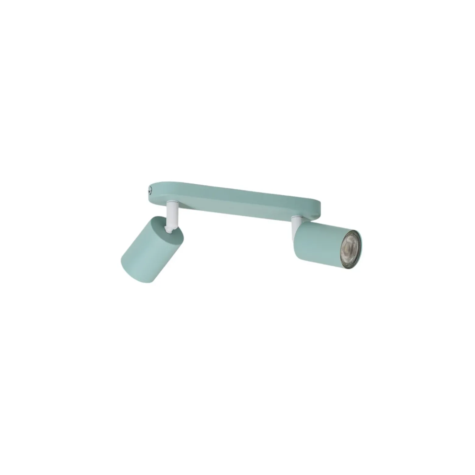 Downlight Livia, verde menta, 35 cm, 2 luces, metal, GU10