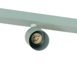 Downlight Livia, verde menta, 52 cm, 3 luces, metal, GU10