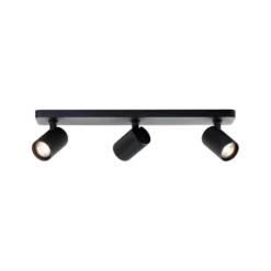 Downlight Marty, longitud 53 cm, negro arena, 3 luces.
