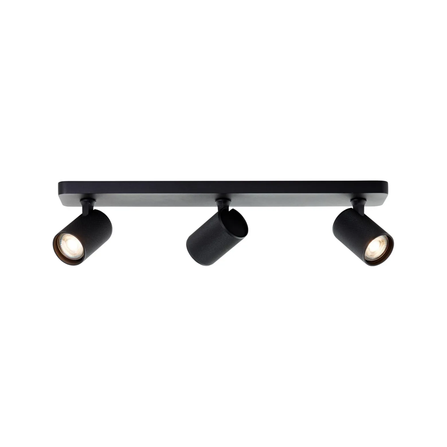 Downlight Marty, longitud 53 cm, negro arena, 3 luces.
