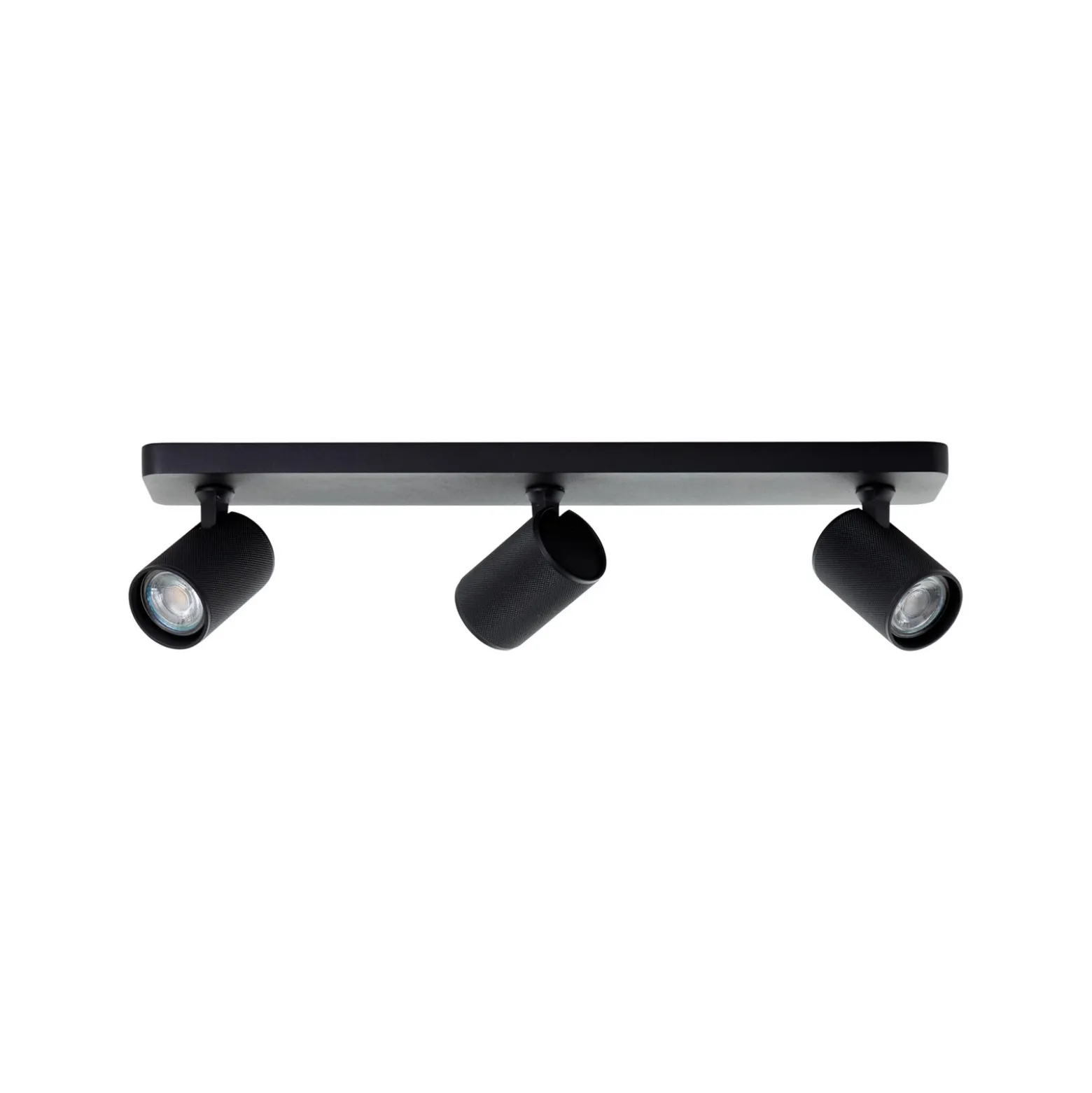 Downlight Marty, longitud 53 cm, negro arena, 3 luces.