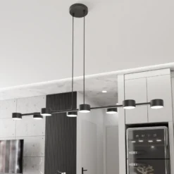 Downlight Megara, longitud 100 cm, metal, 8 luces.