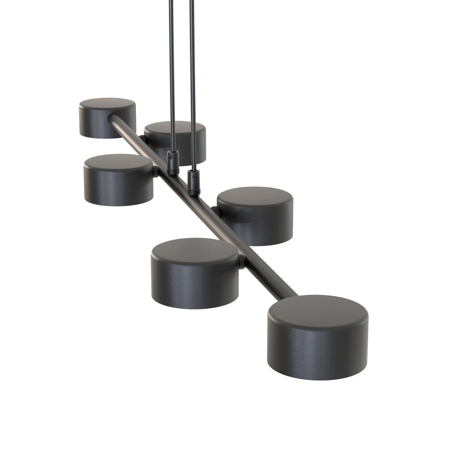 Downlight, Megara, longitud 80 cm, metal, 6 luces.