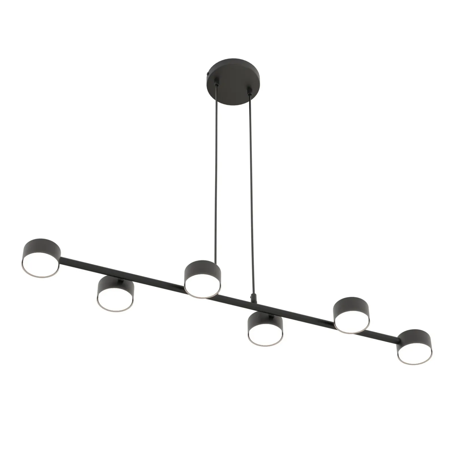Downlight, Megara, longitud 80 cm, metal, 6 luces.