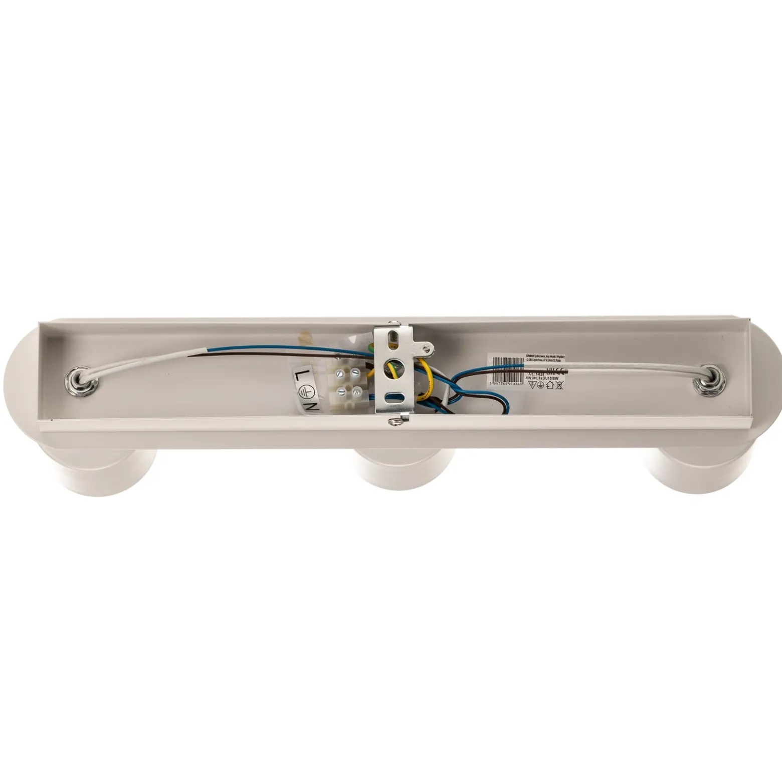 Downlight Modo de acero inoxidable, blanco, 3 luces