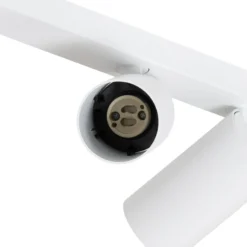 Downlight Mono III, 3 luces, blanco, 84 cm de largo, GU10