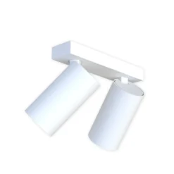 Downlight Mono II, 2 luces, blanco, 31 cm de largo, GU10