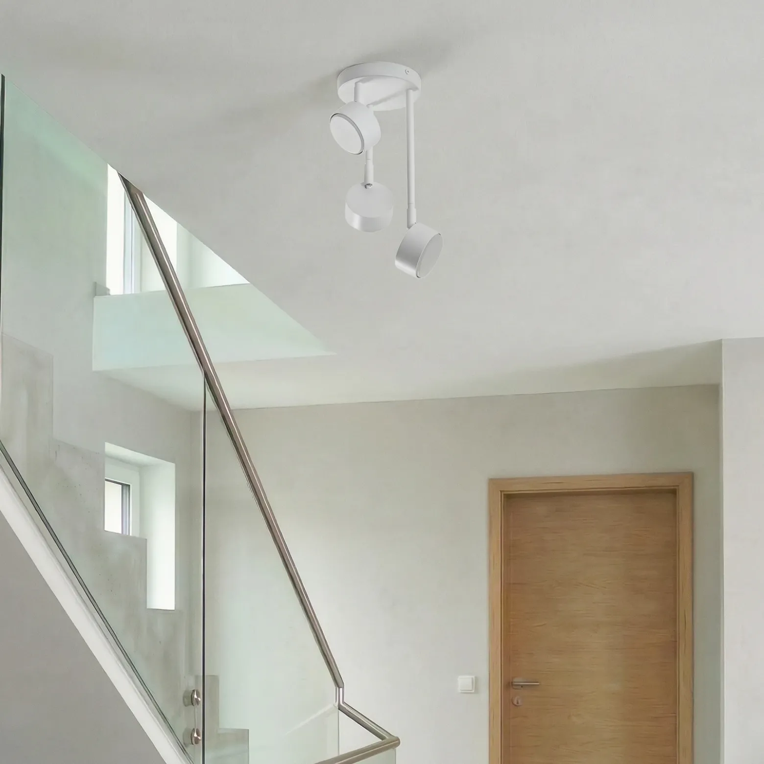 Downlight Nemo, 3 luces, blanco, orientable, GX53