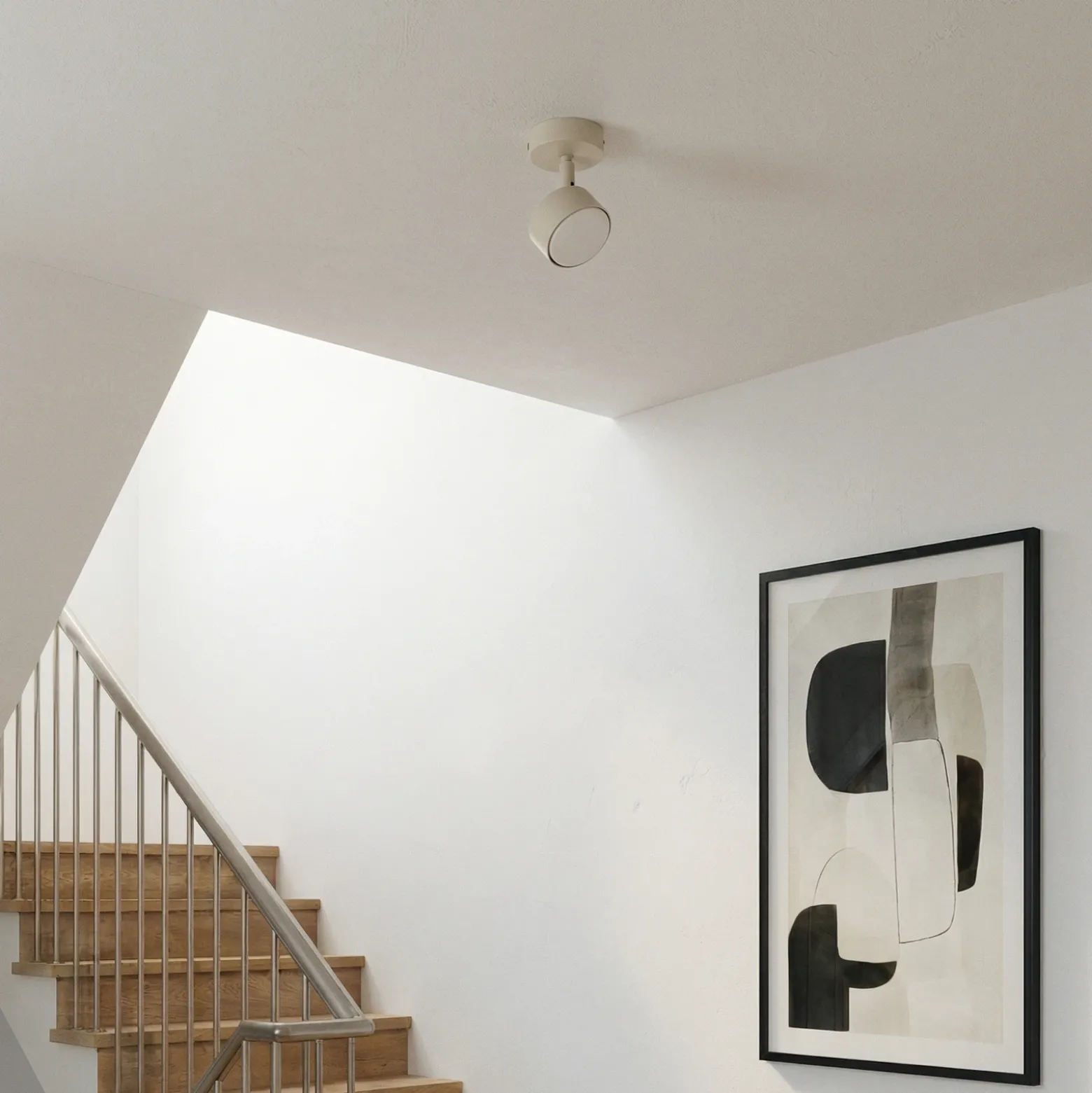 Downlight Nemo, 1 luz, gris-beige, orientable, GX53