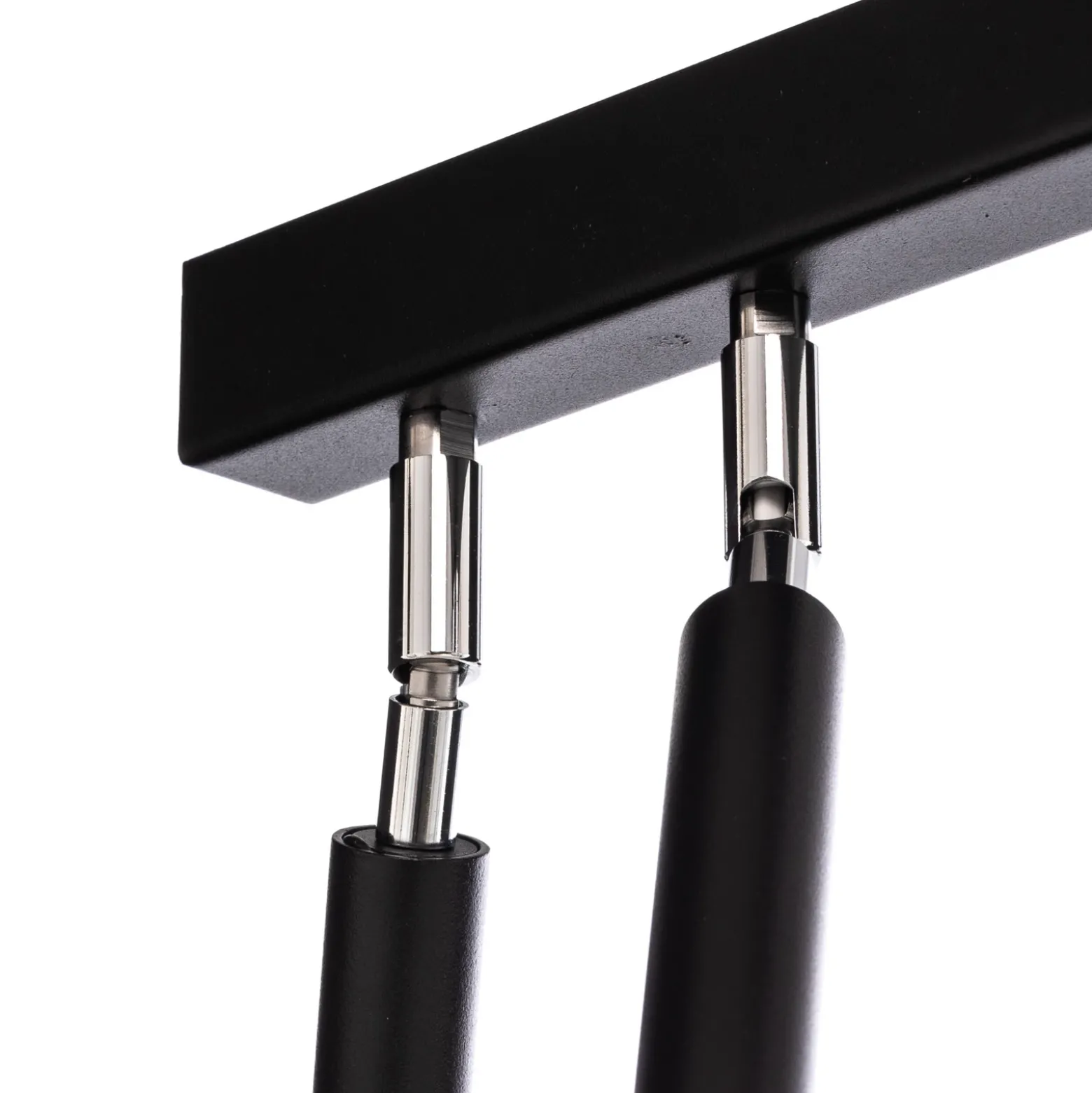 Downlight Nicanor, negro/cromo, 100 cm, 6 luces.