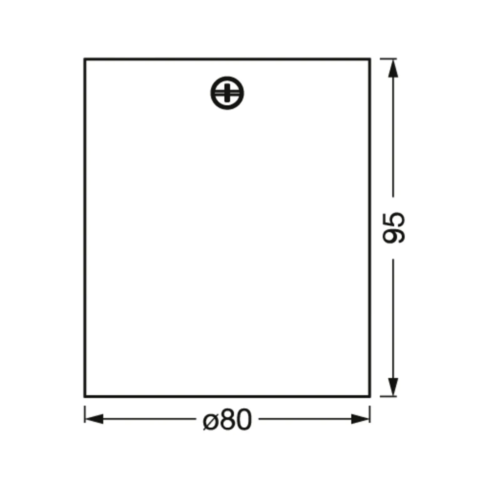 Downlight OSRAM ROUND, blanco, Ø 8 cm, metal, GU10