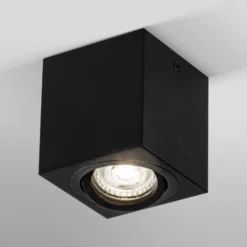 Downlight OSRAM SQUARE, negro, 8 x 8 cm, metal, GU10
